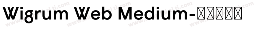 Wigrum Web Medium字体转换